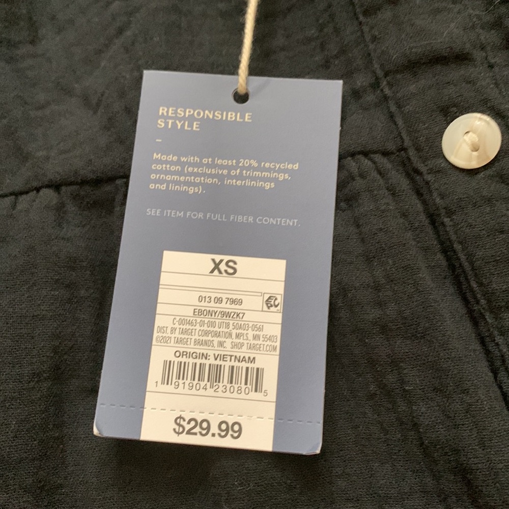 (XS)- Universal Thread Sleeveless Button-front Tiered Dress - Picture 5 of 8